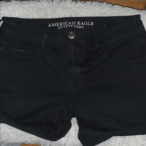 American eagle black shorts